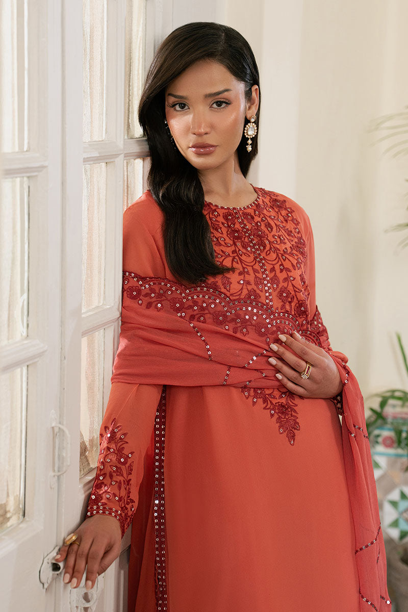 FADED ROSE-3PC (SHIRT, TROUSER & DUPATTA)