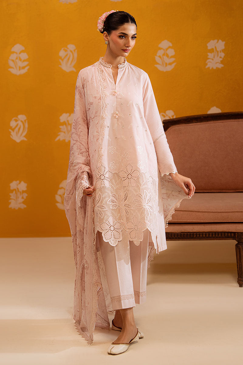 ROSE LUSTER-3PC CHIKANKARI SUIT