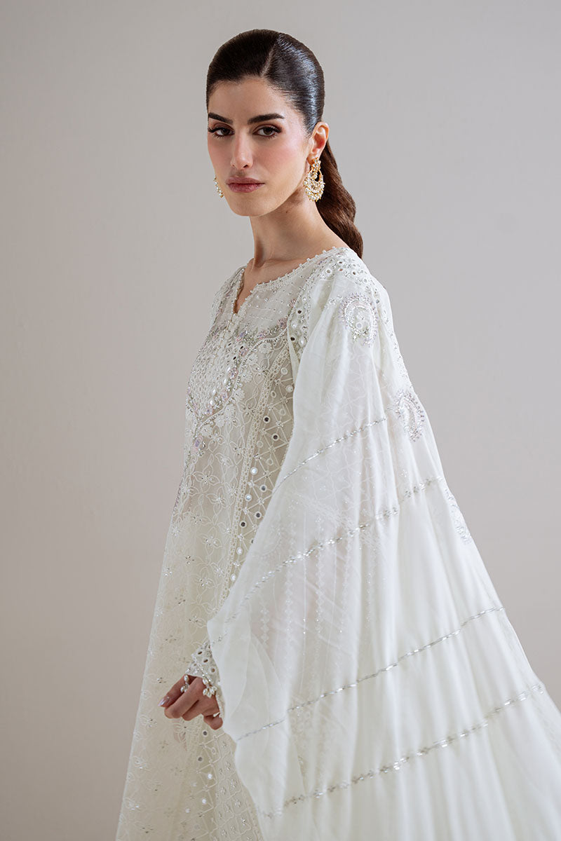 PEARL MIRAGE-4PC ORGANZA EMBROIDERED SUIT