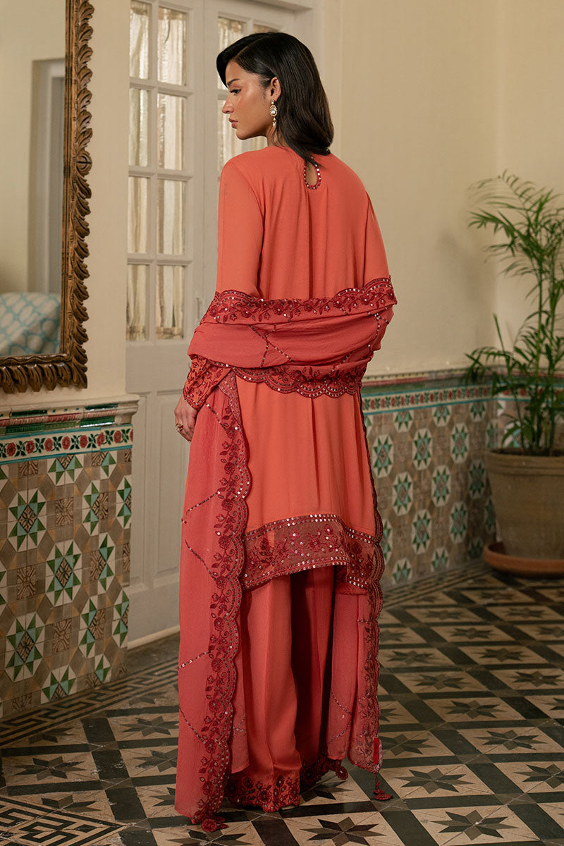 FADED ROSE-3PC (SHIRT, TROUSER & DUPATTA)