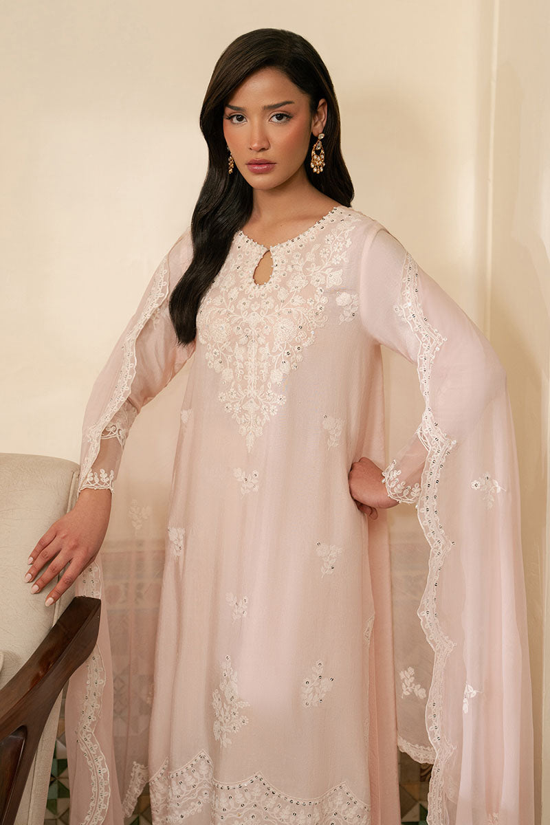 PALE PINK-3PC (SHIRT, TROUSER & DUPATTA)