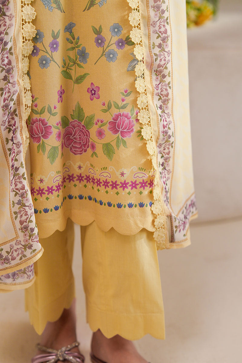 PASTEL BLOOM-3 PIECE PRINTED LAWN SUIT
