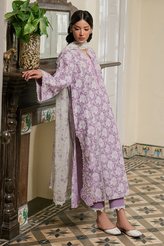 LAVENDER MUSE- 3PC EMBROIDERED LAWN SUIT