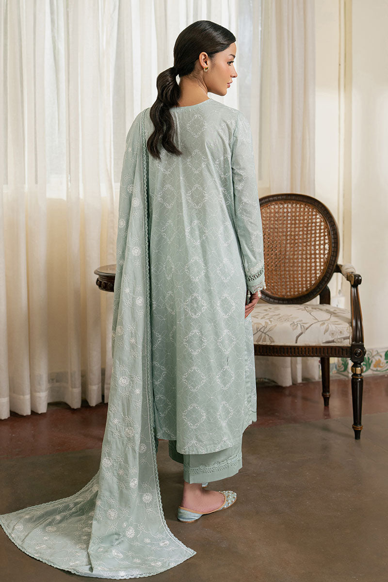 SAGE REVERIE- 3PC EMBROIDERED LAWN SUIT