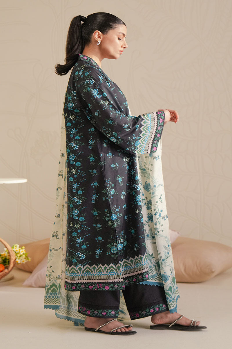 AQUA GRACE-3 PIECE PRINTED LAWN SUIT