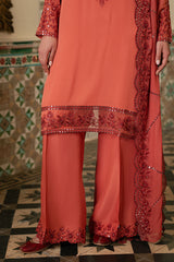 FADED ROSE-3PC (SHIRT, TROUSER & DUPATTA)
