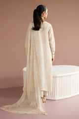 VANILLA BLOOM-2PC (SHIRT & DUPATTA)