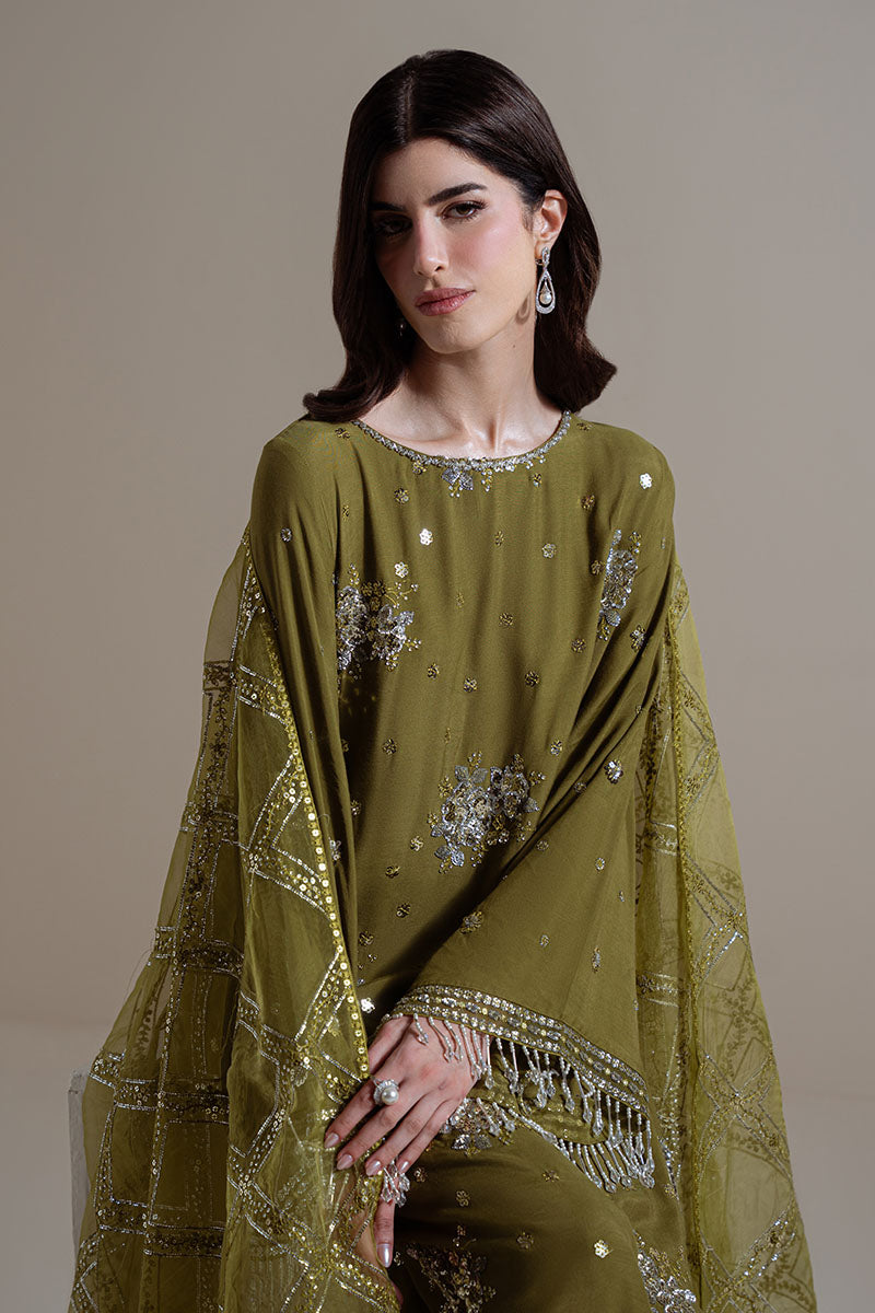 GLEAM LUXE-3PC SILK EMBROIDERED SUIT