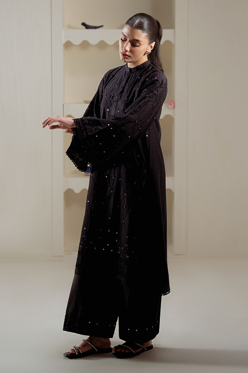 NOIR SPELL EMBROIDERED SHIRT