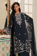 CERULEAN STITCH-3PC (SHIRT, TROUSER & DUPATTA)
