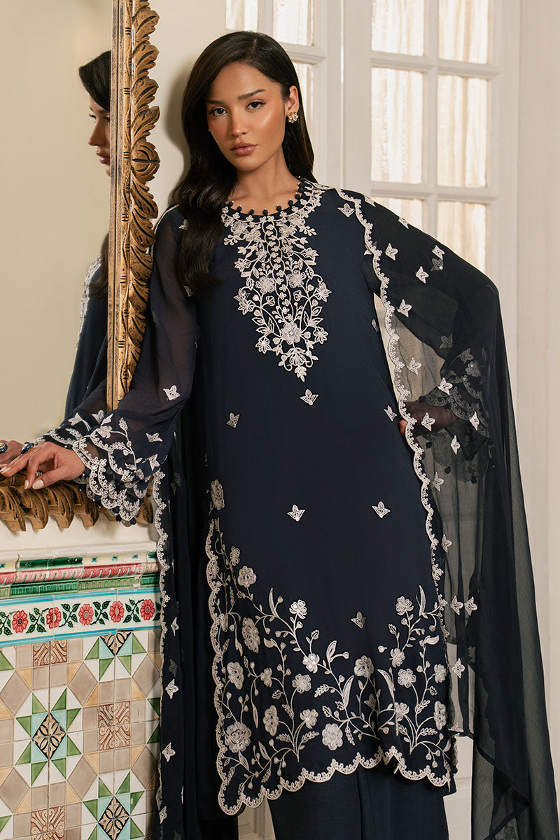 CERULEAN STITCH-3PC (SHIRT, TROUSER & DUPATTA)