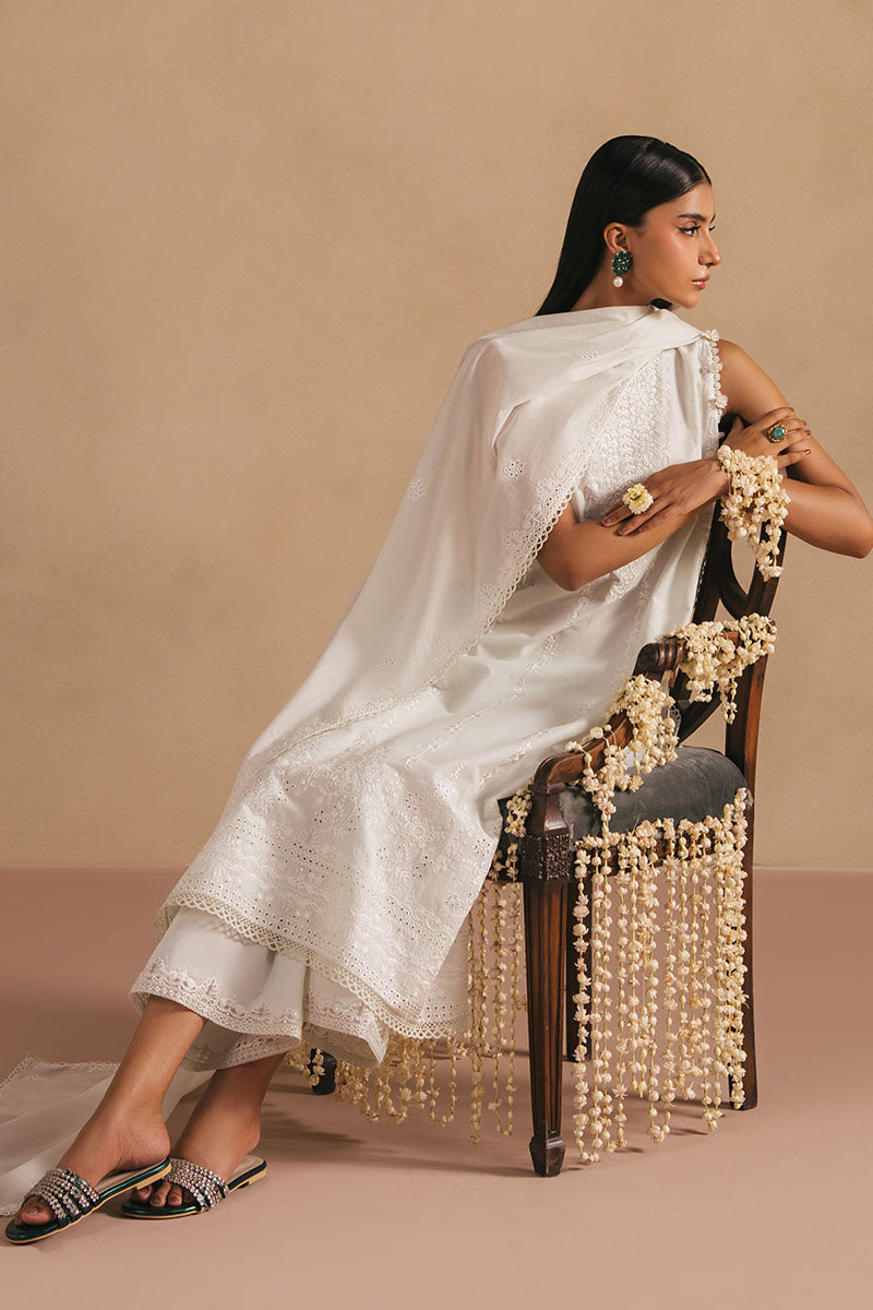 MISTY GREEN- 3PC EMBROIDERED LAWN SUIT