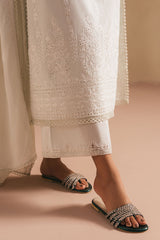 MISTY GREEN- 3PC EMBROIDERED LAWN SUIT