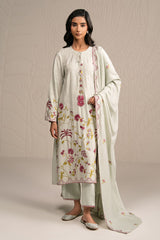 PASTEL GROVE-3PC (SHIRT, TROUSER & DUPATTA)