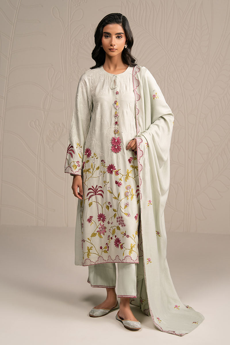PASTEL GROVE-3PC (SHIRT, TROUSER & DUPATTA)