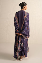 MULBERRY GARNET-3PC (SHIRT, TROUSER & DUPATTA)