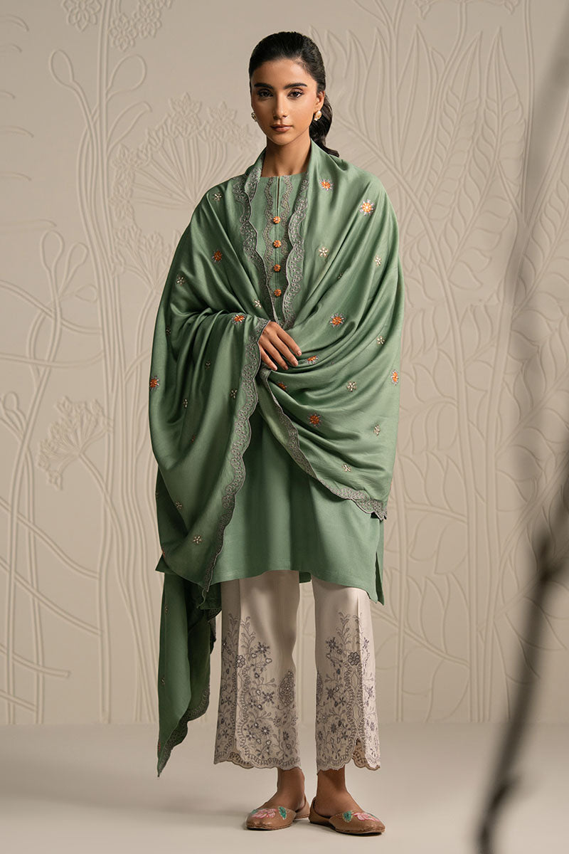 ASH MOSS-3PC (SHIRT, TROUSER & DUPATTA)