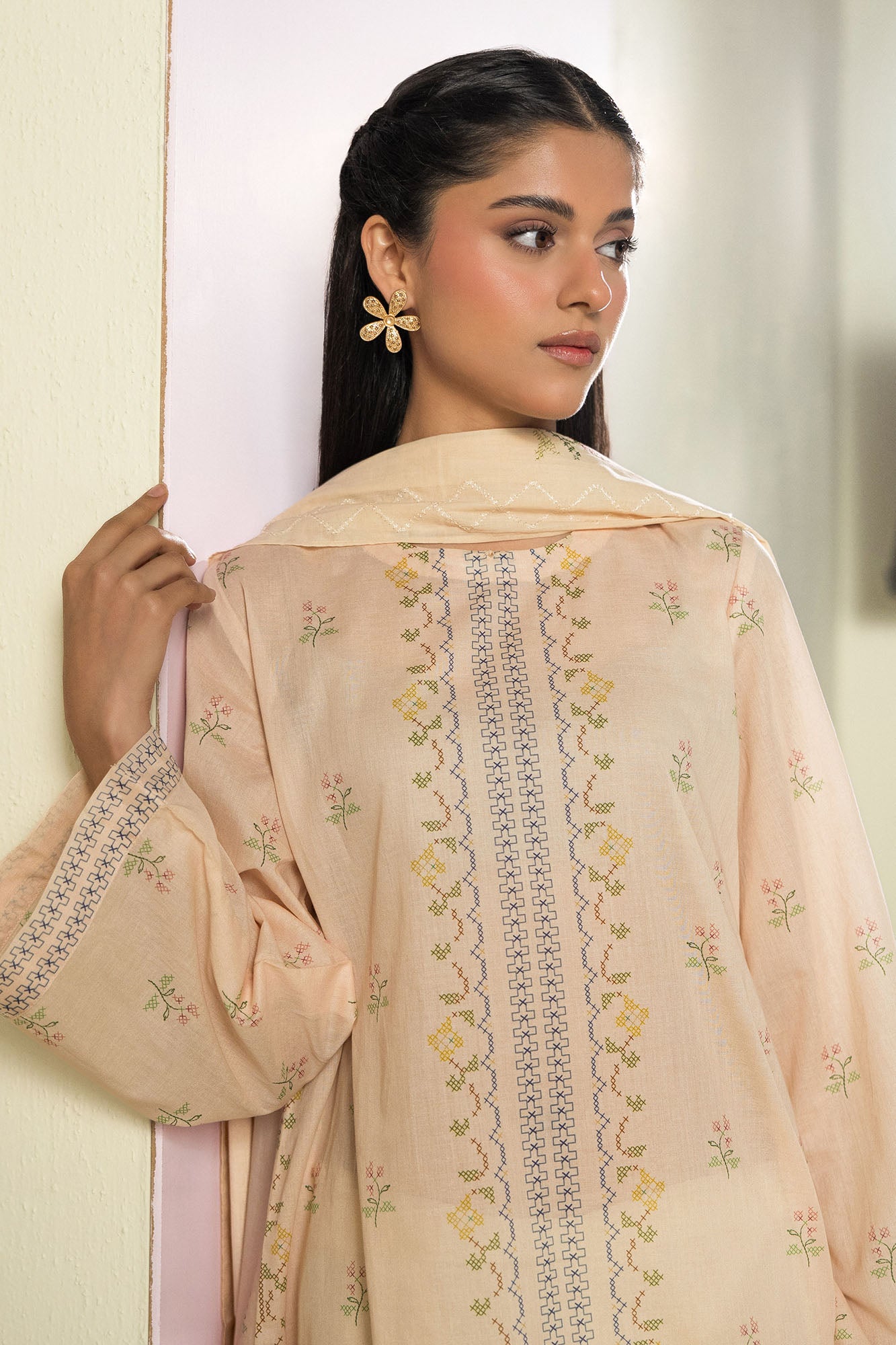 PASTEL THREADS -2PC (SHIRT & DUPATTA)
