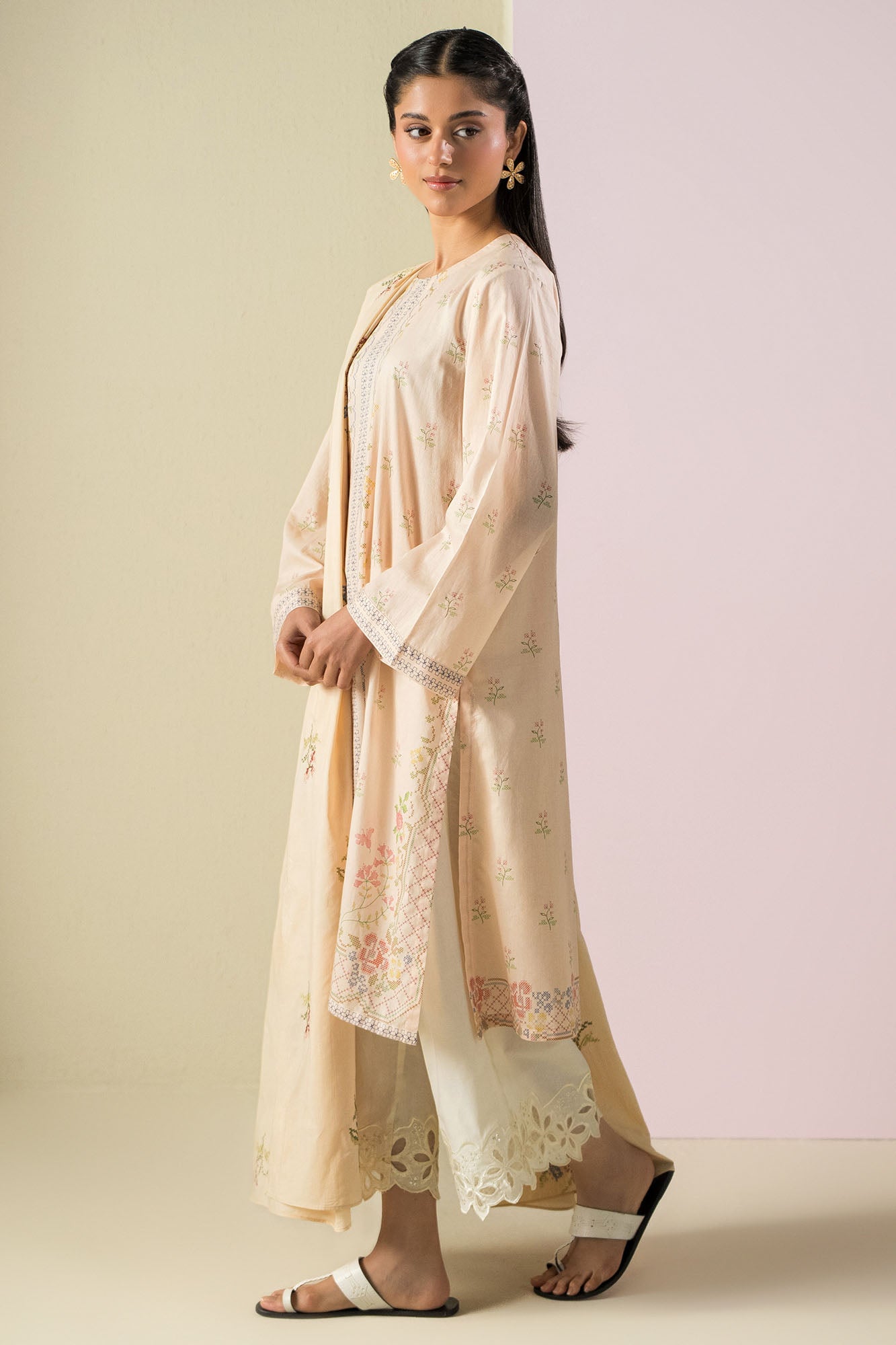 PASTEL THREADS -2PC (SHIRT & DUPATTA)