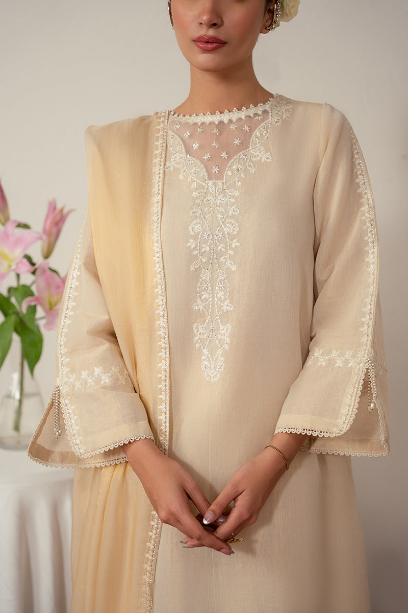 PEARLED IVORY-2PC (SHIRT & DUPATTA)
