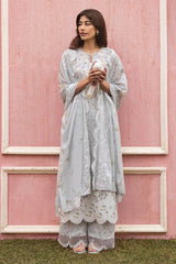 GRAY FROST-3PC PRINTED LAWN SUIT