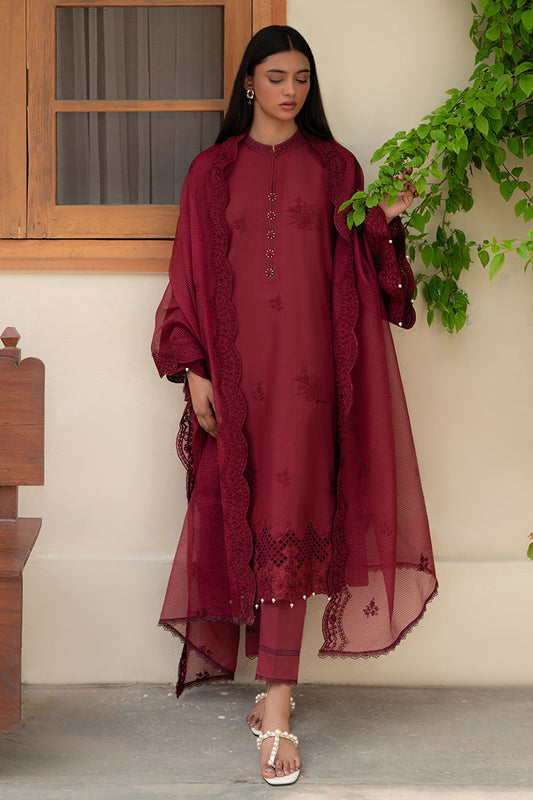 RUBY GLINT-3PC (SHIRT, TROUSER & DUPATTA)