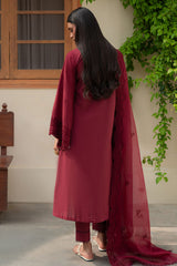 RUBY GLINT-3PC (SHIRT, TROUSER & DUPATTA)
