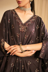 MYSTIC CEDER EMBROIDERED SILK SHIRT