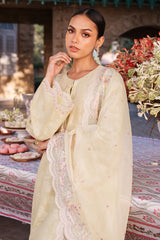JASMINE GREEN-3 PC DYED JACQUARD SUIT