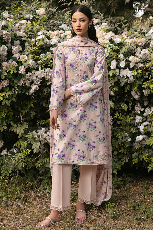 ROSY AFFAIR-3PC PRINTED LAWN SUIT