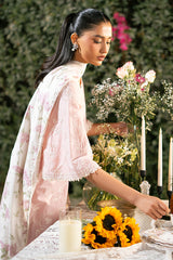 CARMINE ROSE-3PC (SHIRT, TROUSER & DUPATTA)