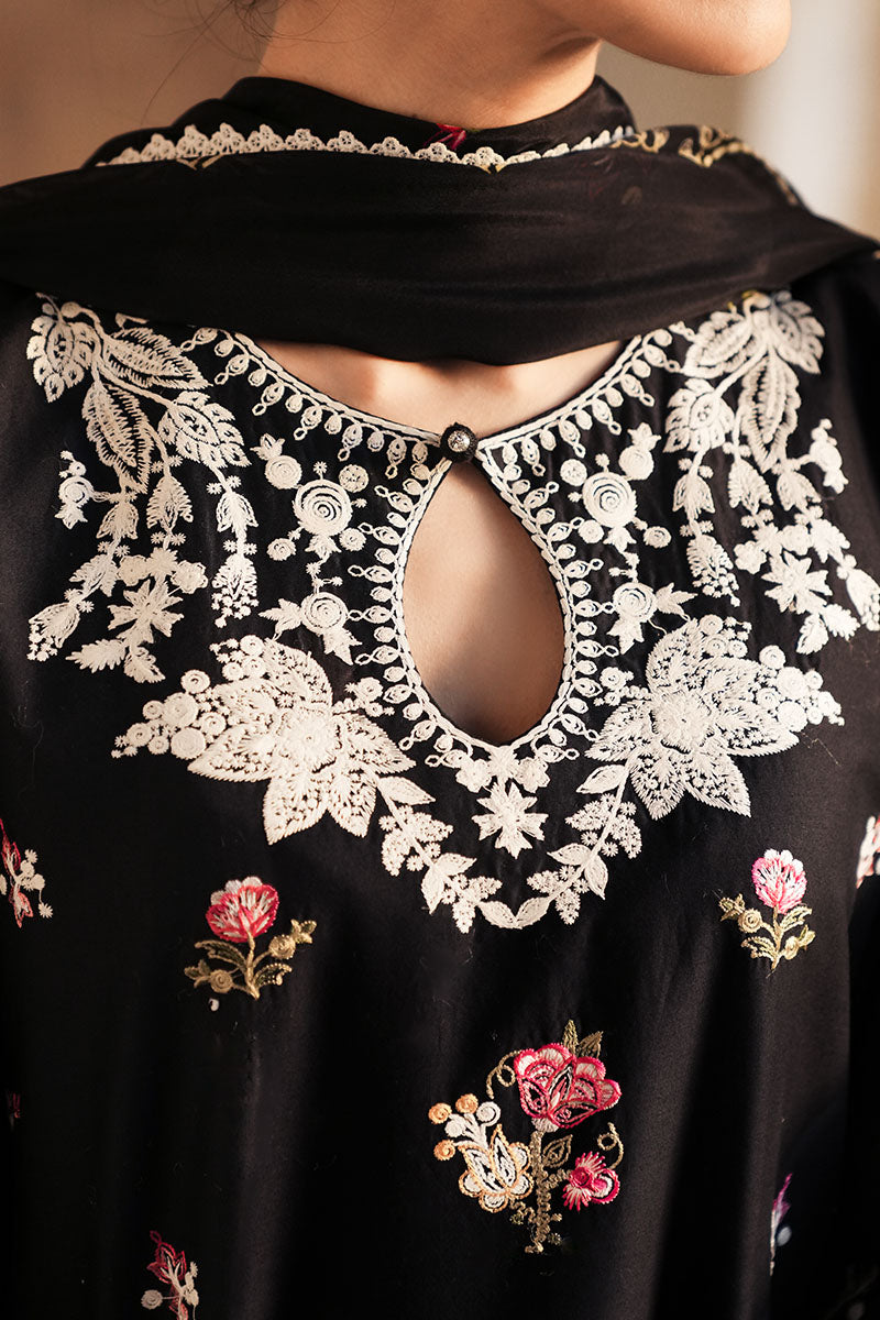 VINTAGE ROSE-3 PC EMBROIDERED LAWN SUIT