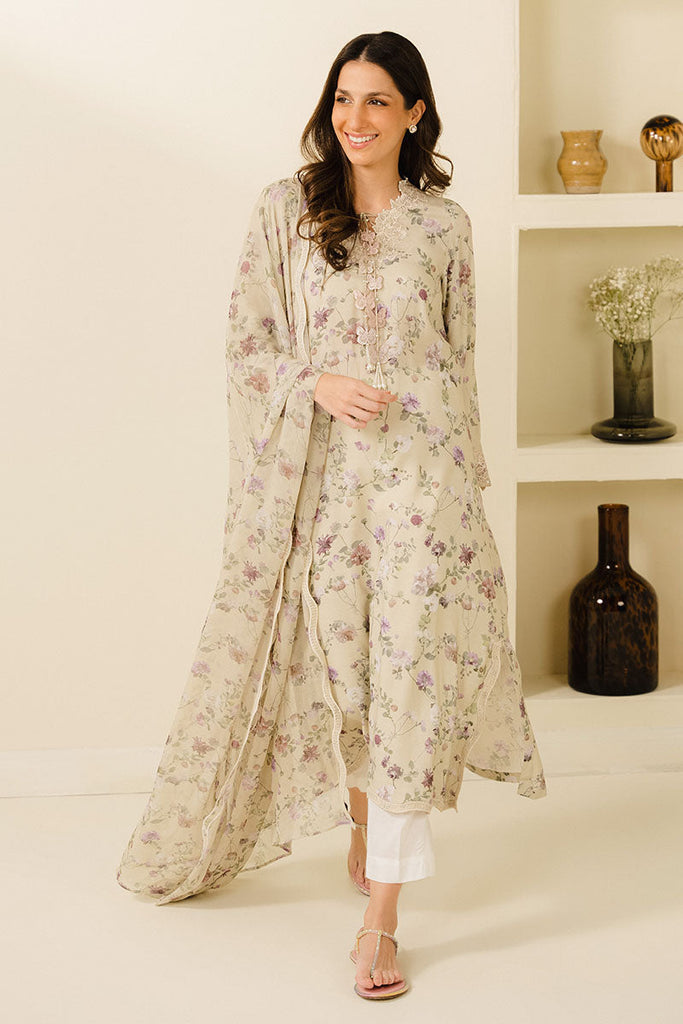 FLORAL FUSION-2PC (SHIRT & DUPATTA)