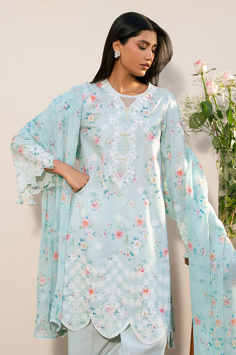 AQUA DEW-3PC (SHIRT, TROUSER & DUPATTA)