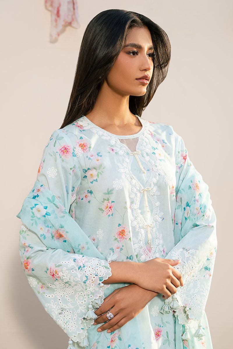 AQUA DEW-3PC (SHIRT, TROUSER & DUPATTA)