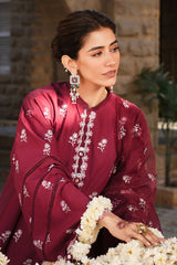 RUBY ROUGE-3PC (SHIRT, TROUSER & DUPATTA)