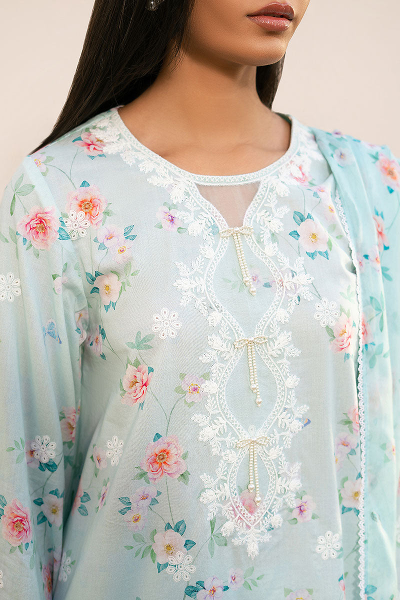 AQUA DEW-3PC (SHIRT, TROUSER & DUPATTA)