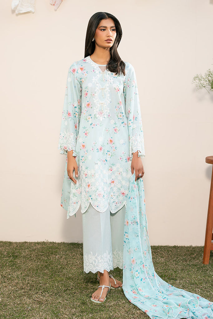 AQUA DEW-3PC (SHIRT, TROUSER & DUPATTA)