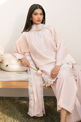PEACH BLOOM-3PC (SHIRT, TROUSER & DUPATTA)
