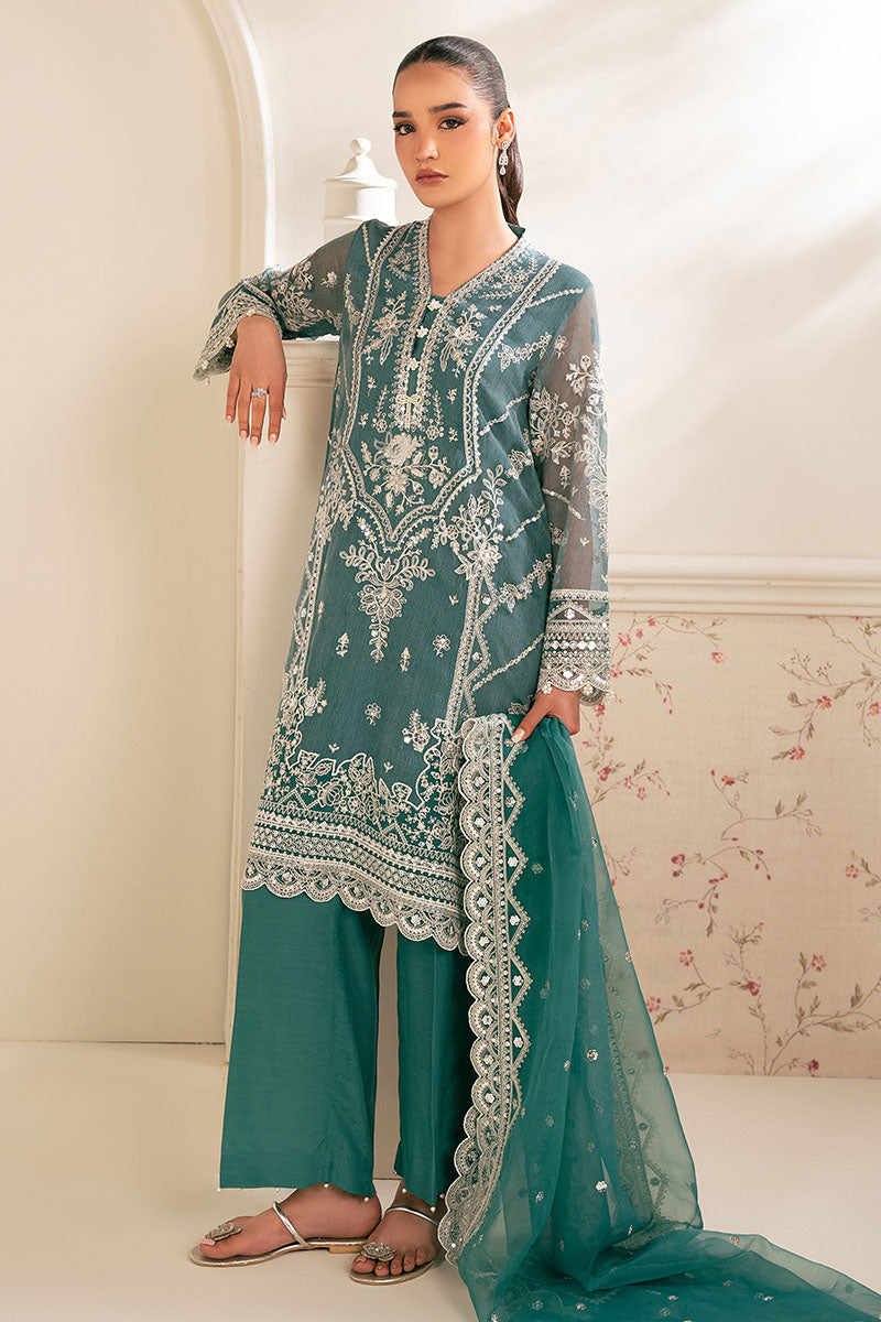 NORTH SEA-4PC NET EMBROIDERED SUIT