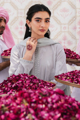 LUNAR BLOOM-3 PC DYED JACQUARD SUIT