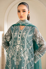 NORTH SEA-4PC NET EMBROIDERED PRET