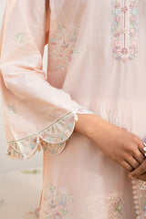 PEACH BLOOM-3PC (SHIRT, TROUSER & DUPATTA)