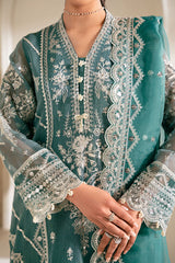 NORTH SEA-4PC NET EMBROIDERED PRET