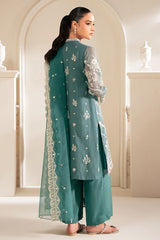 NORTH SEA-4PC NET EMBROIDERED PRET