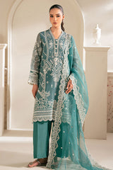NORTH SEA-4PC NET EMBROIDERED PRET