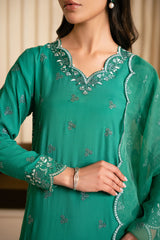 MEADOW FUSION-3PC (SHIRT, TROUSER & DUPATTA)