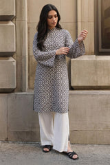 MOSAIC NOIR-2PC LINEN PRINTED SUIT