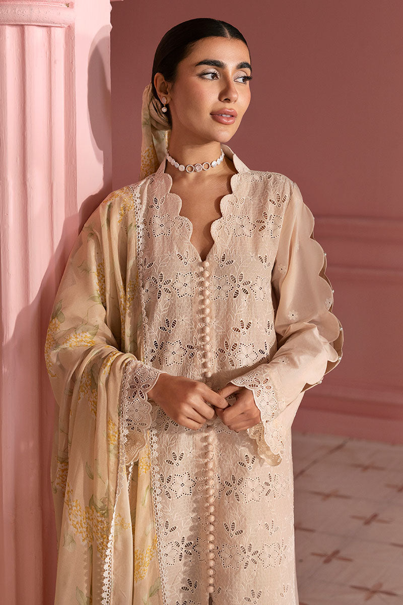 PEACH PARFAIT-3PC PRINTED LAWN SUIT