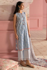 AQUA ICE-3PC PRINTED LAWN SUIT